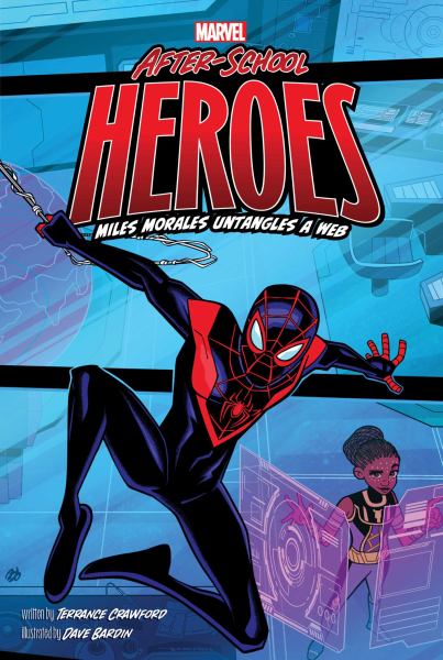Miles Morales untangles a web (Marvel After-School Heroes)