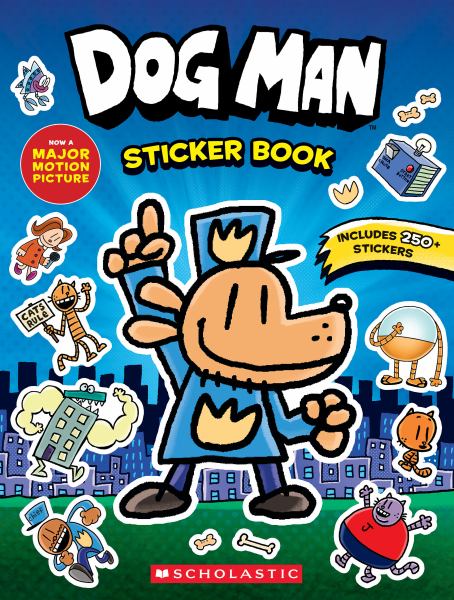 Dog man the movie --official sticker book