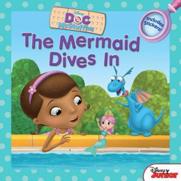 The mermaid dives in