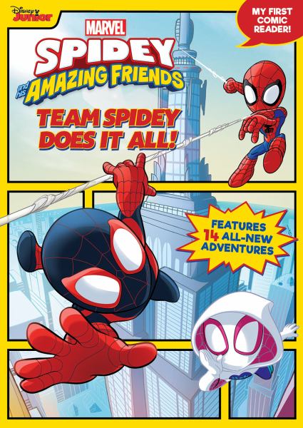 Spidey and his amazing friends. Team Spidey does it all!