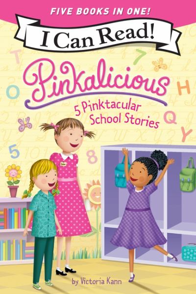 Pinkalicious 5 Pinktacular School Stories: Pinkalicious and the Pinkamazing Little Library, Kindergarten Fun, Pinkie (I Can Read! Level 1)