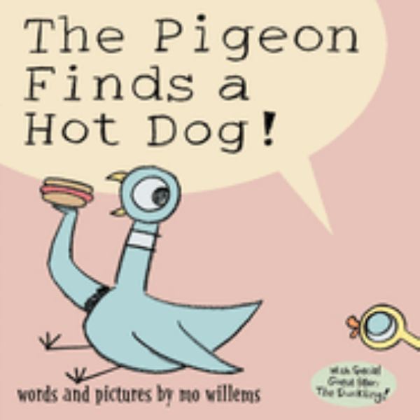 The pigeon finds a hot dog! (Pigeon)