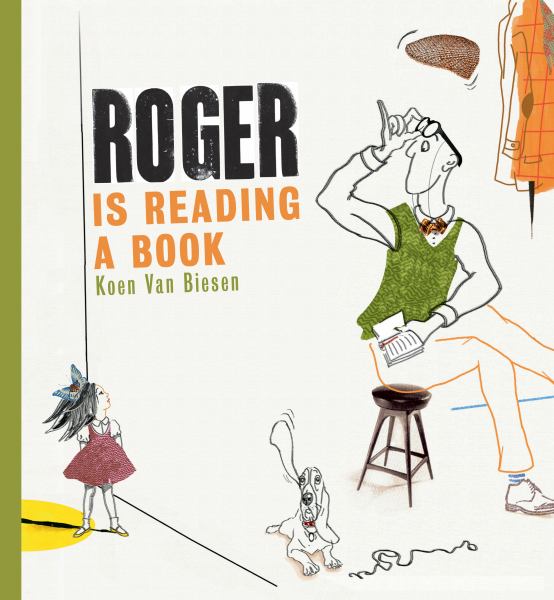 Roger is reading a book